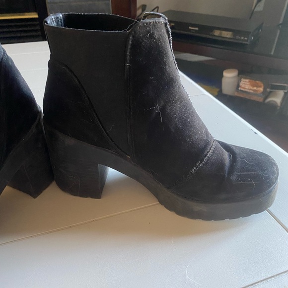 Black top shop heeled boots - Picture 6 of 9